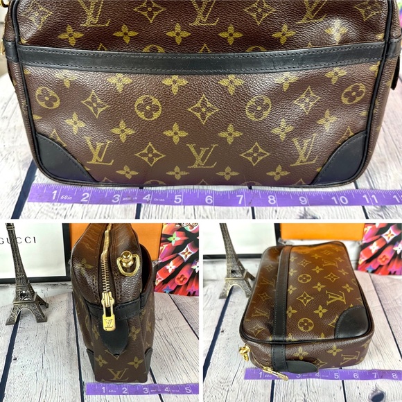 Louis Vuitton Trousse 28 cosmetic clutch crossbody bag with strap and charm - Picture 16 of 16